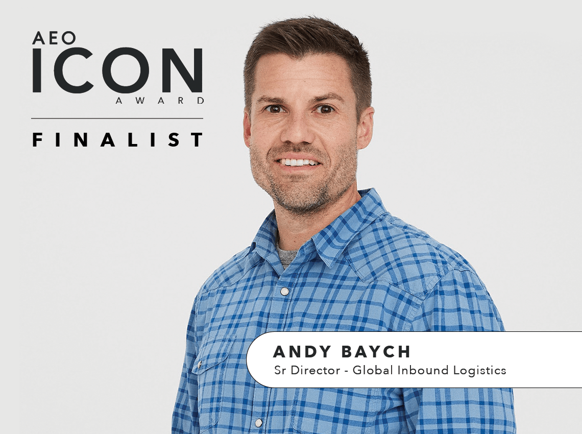 AEO ICON Finalist: Andy, Sr Director - Global Inbound Logistics - AEO-Inc
