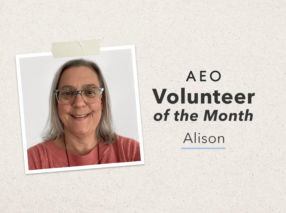 AEO Building A Better World Volunteer of the Month: Alison, Analyst ...